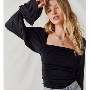 Free People Meant To Be Bodysuit Black size large